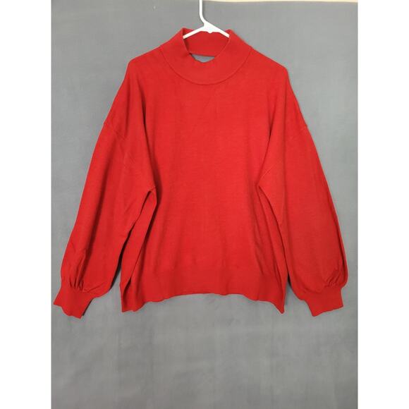 The Drop Women's Plus Size Jaclyn Cutout-Back Mock-Neck Sweater Size 3X - Picture 1 of 8